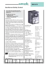 Preview for 1 page of Honeywell Satronic DMG 973 Manual