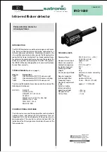 Предварительный просмотр 1 страницы Honeywell Satronic IRD 1020 Manual