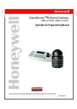 Honeywell ScanDome III HSDC-231N/P Operation & Programming Manual предпросмотр