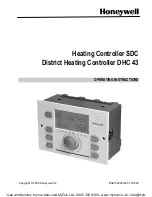 Honeywell SDC Operating Instructions Manual preview