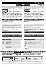 Preview for 2 page of Honeywell SI500HF Quick Start Manual