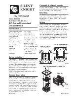 Preview for 1 page of Honeywell SILENT KNIGHT IDP-Control Installation And Maintenance Instructions