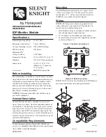 Preview for 1 page of Honeywell Silent Knight IDP-Monitor Installation And Maintenance Instructions