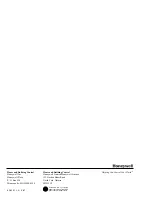 Preview for 4 page of Honeywell Single Stage Heat Pump ProgrammableCommercial Thermostat Manual Specification