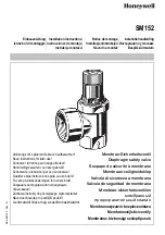 Honeywell SM152 AA Series Installation Instructions Manual preview