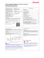 Предварительный просмотр 1 страницы Honeywell SmartLine RMA801 Quick Start Installation Manual