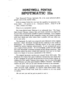 Preview for 3 page of Honeywell Spotmatic Iia User Manual