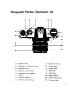 Preview for 5 page of Honeywell Spotmatic Iia User Manual