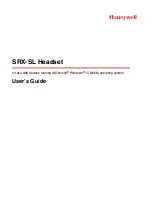 Preview for 1 page of Honeywell SRX-SL User Manual