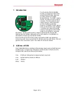 Предварительный просмотр 4 страницы Honeywell SS4-A HART User Manual