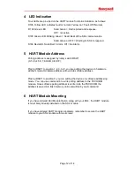 Preview for 12 page of Honeywell SS4-A HART User Manual