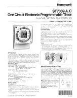 Honeywell ST7009 A Installation Instructions preview