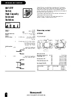 Предварительный просмотр 42 страницы Honeywell Switches and Sensors Brochure