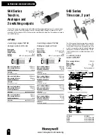 Предварительный просмотр 122 страницы Honeywell Switches and Sensors Brochure