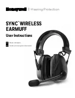 Honeywell SYNC WIRELESS EARMUFF User Instructions предпросмотр