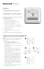 Honeywell T4 Pro Installation Instructions Manual предпросмотр