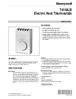 Honeywell T410A Quick Start Manual preview