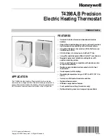 Honeywell T4398A Product Data preview