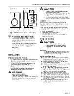 Preview for 3 page of Honeywell T4398A1021 - Electric Heat Thermostat Product Data