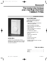 Preview for 4 page of Honeywell T4800A/CT1750A Manual