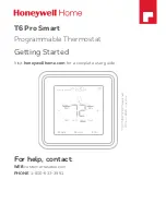 Honeywell T6 Pro Smart Getting Started preview