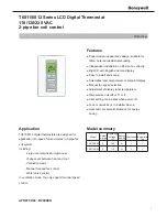 Preview for 1 page of Honeywell T6812DP08 Operating Manual