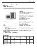 Preview for 1 page of Honeywell T6861 Series Data Sheet / Manual