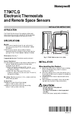 Honeywell T7047C Installation Instructions preview