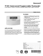 Preview for 1 page of Honeywell T7351 Product Data