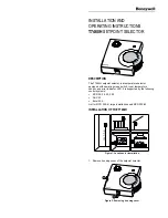 Предварительный просмотр 1 страницы Honeywell T7460H Installation And Operating Instructions