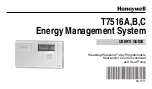 Preview for 1 page of Honeywell T7516A User Manual