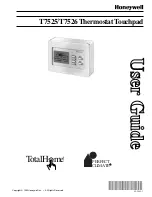 Honeywell T7525 User Manual preview