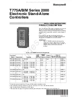 Предварительный просмотр 1 страницы Honeywell T775A Installation Instructions Manual