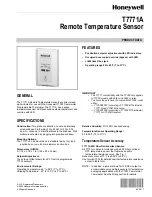 Honeywell T7771A Product Data предпросмотр