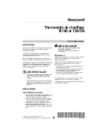 Preview for 5 page of Honeywell T810D Installation Instructions Manual