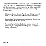 Preview for 2 page of Honeywell T8401C1031 Owner'S Manual