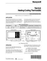 Preview for 1 page of Honeywell t841e Installation Instructions