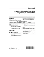Honeywell T8601D Installation Instructions Manual preview