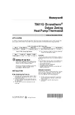 Honeywell T8611G Chronotherm Installation Instructions Manual preview