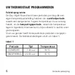 Preview for 6 page of Honeywell T8700A1009 (Dutch) Gebruiksaanwijzing