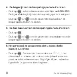 Preview for 8 page of Honeywell T8700A1009 (Dutch) Gebruiksaanwijzing