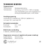 Preview for 19 page of Honeywell T8700A1009 (Dutch) Gebruiksaanwijzing