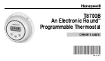 Предварительный просмотр 1 страницы Honeywell T8700B Owner'S Manual