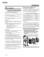 Preview for 4 page of Honeywell T921A User Manual