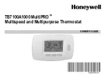 Honeywell TB7100A1000 - MultiPro Commercial Thermostat Owner'S Manual preview