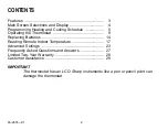 Preview for 2 page of Honeywell TB7100A1000 - MultiPro Commercial Thermostat Owner'S Manual