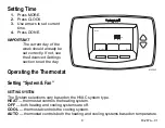 Preview for 9 page of Honeywell TB7100A1000 - MultiPro Commercial Thermostat Owner'S Manual