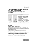 Preview for 1 page of Honeywell TB7300A5014B Installation Instructions Manual