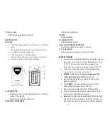 Preview for 6 page of Honeywell TC150 - Wireless Rain Gauge User Manual