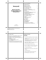 Preview for 1 page of Honeywell TC682EL User Manual